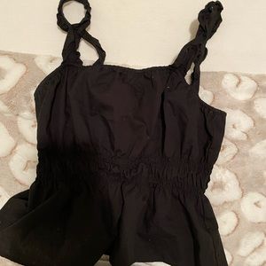 Black H&M cropped tank top size small